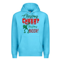 Ocean Blue Christmas Cheer I Thought You Said Christmas Beer Premium Hoodie - Bettercallsaul