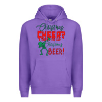 Purple Christmas Cheer I Thought You Said Christmas Beer Premium Hoodie - Bettercallsaul