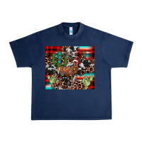 Navy christmas reinder Urban Heavy Tee - JahusDesignShop