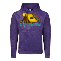 Cloud Purple camping is my happy place Vintage Hoodie - CowhideDigitalArt