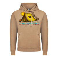 Vintage Coffee camping is my happy place Vintage Hoodie - CowhideDigitalArt