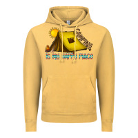 Vintage Mustard camping is my happy place Vintage Hoodie - CowhideDigitalArt