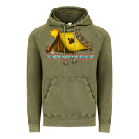 Vintage Olive camping is my happy place Vintage Hoodie - CowhideDigitalArt