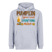 Heather Grey pumpkin spice and everything nice Heavyweight Hoodie - BundleAndBundleShop