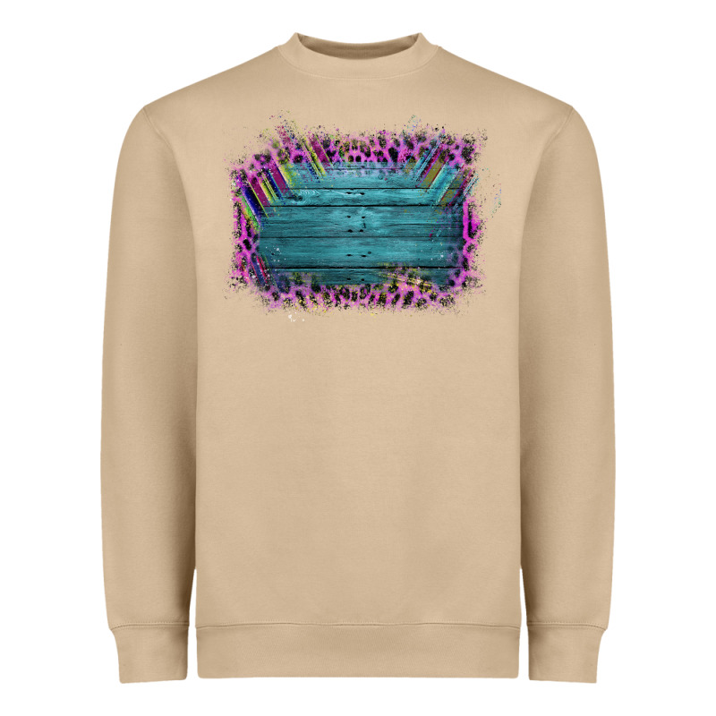Aztec Wood Leopard Frame Heavyweight Sweatshirt by Bettercallsaul | Teevron