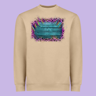 Aztec Wood Leopard Frame Heavyweight Sweatshirt Designed By Bettercallsaul