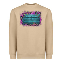 Mushroom Aztec Wood Leopard Frame Heavyweight Sweatshirt - Bettercallsaul