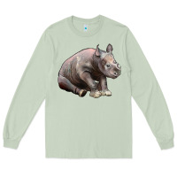 Matcha Baby Rhino Illustrations Long Sleeve Tee - LillyAllenDesigns
