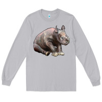 Moon Dust Baby Rhino Illustrations Long Sleeve Tee - LillyAllenDesigns