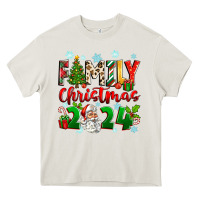 Cream family christmas 2024 Heavy Core Tee - Zillion Design Studio