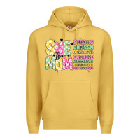 Antique Gold she is mom Premium Hoodie - JahusDesignShop