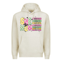 Oatmeal Heather she is mom Premium Hoodie - JahusDesignShop