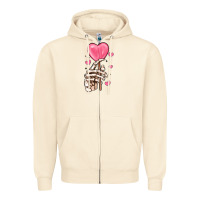 Sandshell skeleton hand with sugar valentines day Zipper Hoodie - MaliasSmallBusiness
