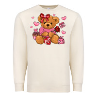 Sandshell valentines day teddy bear Premium Sweatshirt - LillyAllenDesigns