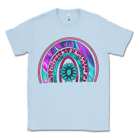 Dusty Blue rainbow and gemstone Classic Tee - AdoDesignShop