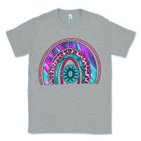 Heather Grey rainbow and gemstone Classic Tee - AdoDesignShop