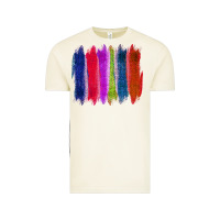 Colored Jute Brush Strokes Vintage Tee | Teevron