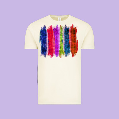 Colored Jute Brush Strokes Vintage Tee Designed By Bettercallsaul