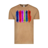 Vintage Camel Colored Jute Brush Strokes Vintage Tee - Bettercallsaul