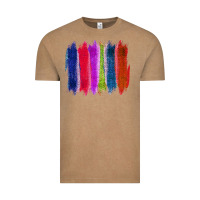 Vintage Coffee Colored Jute Brush Strokes Vintage Tee - Bettercallsaul