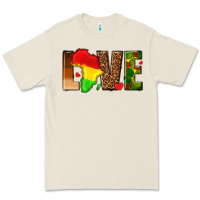 Bone love melanin with african map Premium Tee - texasbilliewilder
