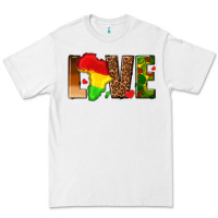 White love melanin with african map Premium Tee - texasbilliewilder