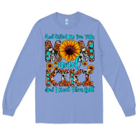 Colony Blue god gifted me two titles mom and kiki and i rock t Long Sleeve Tee - JahusDesignShop