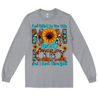 Heather Grey god gifted me two titles mom and kiki and i rock t Long Sleeve Tee - JahusDesignShop