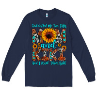 Navy god gifted me two titles mom and kiki and i rock t Long Sleeve Tee - JahusDesignShop