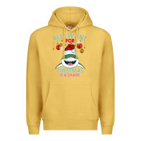 Antique Gold All I Want For Christmas Is A Shark Premium Hoodie - Bettercallsaul