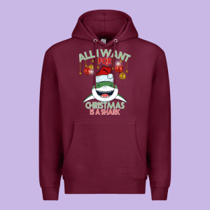 All I Want For Christmas Is A Shark Premium Hoodie Designed By Bettercallsaul