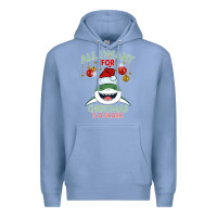 Colony Blue All I Want For Christmas Is A Shark Premium Hoodie - Bettercallsaul