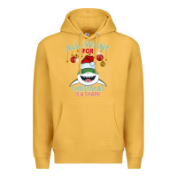 Mustard All I Want For Christmas Is A Shark Premium Hoodie - Bettercallsaul