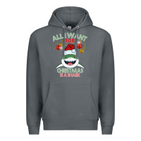 Rock All I Want For Christmas Is A Shark Premium Hoodie - Bettercallsaul