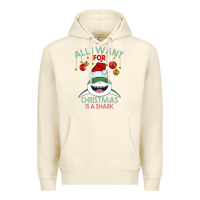 Sandshell All I Want For Christmas Is A Shark Premium Hoodie - Bettercallsaul