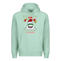 Seafoam All I Want For Christmas Is A Shark Premium Hoodie - Bettercallsaul