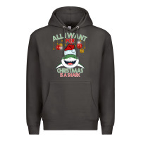 Smoke All I Want For Christmas Is A Shark Premium Hoodie - Bettercallsaul