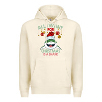 Tofu All I Want For Christmas Is A Shark Premium Hoodie - Bettercallsaul