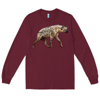 Burgundy hyena Long Sleeve Tee - LillyAllenDesigns