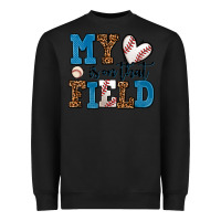 Black my heart is on that field baseball Heavyweight Sweatshirt - AdoDesignShop