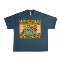 Midnight Navy Blessed mama Urban Heavy Tee - Artiststas
