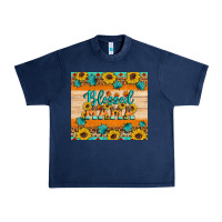 Navy Blessed mama Urban Heavy Tee - Artiststas