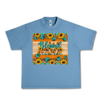 Pebble Blue Blessed mama Urban Heavy Tee - Artiststas