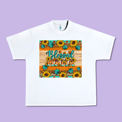 Blessed Mama Urban Heavy Tee Designed By Artiststas