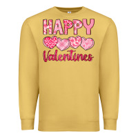 Antique Gold happy valentines Premium Sweatshirt - LillyAllenDesigns