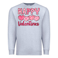 Heather Grey happy valentines Premium Sweatshirt - LillyAllenDesigns