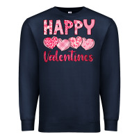 Navy happy valentines Premium Sweatshirt - LillyAllenDesigns
