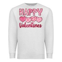 Oatmeal Heather happy valentines Premium Sweatshirt - LillyAllenDesigns