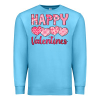 Ocean Blue happy valentines Premium Sweatshirt - LillyAllenDesigns