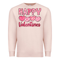 Pale Pink happy valentines Premium Sweatshirt - LillyAllenDesigns